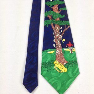 A. Rogers Golf Theme Classic Mens Tie 58" x 3.75" Used